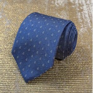 BROOKS BROTHERS Men's Blue Silk Necktie